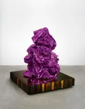 Anselm Reyle, Untitled, 2008, Bronze with chrome-colour patina