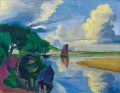 Max Pechstein, Herbstwolken, 1927, Oil on canvas