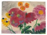 Emil Nolde, Rote und gelbe Blüten