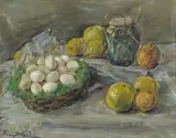Max Slevogt, Stilleben mit Eiern und Zitrusfrüchten