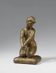 Karl Albiker, Kniende auf Polster, 1907, Bronze