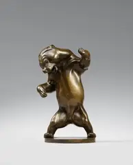 Franz Barwig, Raufender Bär, 1910/11, Bronze
