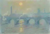 Emile Claus, London, Circa 1916/1917, Pastel crayons on ivory-coloured ribbed laid paper