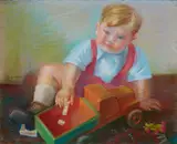 Conrad Felixmüller, Andreas Keutel (Der Knabe mit dem Holzauto)