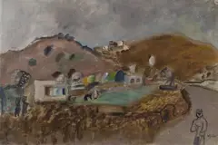 Ischia by Werner Gilles, Circa 1931, Oil on canvas, laid down on firm board 40/, offered May 2015