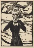 Mädchen am Meer by Erich Heckel, 1918, Colour woodcut on laid card, sold May 2015