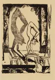 Erich Heckel, Handstand, 1916, Lithograph on laid paper