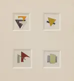 Ivan Kliun, Composition, Composition 'B', Composition 'C', Composition 'D', Circa 1916-1922, Four works on paper: Gouache and watercolour over preparatory pencil drawing on paper
