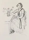 La robe jaune au ruban noir by Henri Matisse, 1922, Lithograph on thin China laid paper, sold May 2015