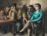 Frans Masereel, Trois marins et une femme dans un estaminet