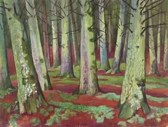 Waldinneres by Max Pechstein, 1927, Watercolour and gouache on watercolour laid paper with watermark "P M FABRIANO" 59.5/, sold May 2015