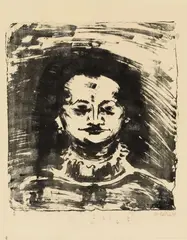 Dirne III by Max Pechstein, 1908, Lithograph on yellowish wove paper, sold May 2015