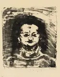 Max Pechstein, Dirne III, 1908, Lithograph on yellowish wove paper