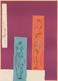 Deux Clowns by Pablo Picasso, lithograph in colours on wove paper, offered May 2015