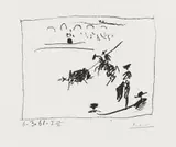 La Pique by Pablo Picasso, 1961, Lithograph on wove paper with watermark "Arches", sold May 2015
