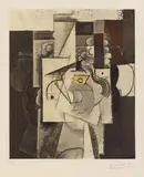 Pablo Picasso, Le Chapeau aux raisins, Circa 1960, Colour collotype and pochoir on chamois coloured wove paper with watermark "ARCHES"