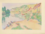 Paul Signac, Les Andelys, 1895, Colour lithograph on China paper
