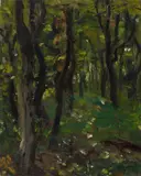 Max Slevogt, Waldinneres, Circa 1916-18, Oil on canvas, relined