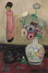 Gustave De Smet, Nature morte aux anémones, 1915, Oil on board, mounted on canvas