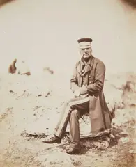Roger Fenton, Lieutn. Gen. Sir J. L. Pennefather, K.C.B., Crimean War, 1855, Salt paper print, printed