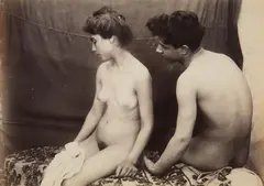 Untitled by Vincenzo Galdi, c. 1900, 2 albumen prints, sold May 2015