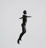 #482 (from the series: Pleasure and terror of levitation) by Aaron Siskind, 1954, Vintage gelatin silver print, sold May 2015