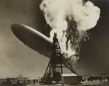 Charles Hoff, Explosion of the Hindenburg, Lakehurst New Jersey, May 6, 1937, 1937, Gelatin silver print, printed 1950s