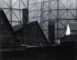 Peter Thomann, Kühltürme in Alten-Essen [Cooling towers, Alten-Essen], 1963, Vintage ferrotyped gelatin silver print