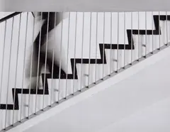 Treppe [Stairs] by Peter Keetman, 1955, Ferrotyped gelatin silver print on Agfa paper, printed later, sold May 2015