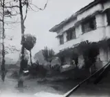 Paul Almasy, Tempete sous les tropiques, Inde, 1962, Vintage ferrotyped gelatin silver print
