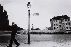 Mann in der Bernauer Straße, Berlin [Man in Bernauer Straße, Berlin] by Will McBride, 1961, Gelatin silver print, printed later, sold May 2015