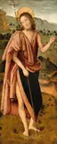 attributed to Eusebio da San Giorgio, Saint John the Baptist, Oil on panel