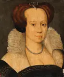 French School 16th century, Portrait of a Lady, Oil on panel