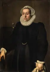 Hermann van der Mast, Portrait of a Gentleman Portrait of a Lady, Oil on panel. Each