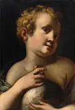 The Christ Child with an Imperial Orb The Young Saint John the Baptist with a Lamb by circle of Sisto Badalocchio Rosa, Oil on panel, partially parquetted. Each, offered May 2015
