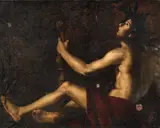 attributed to Master of Baranello, Orpheus, Oil on canvas (relined)