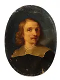 Francesco Albani, Self Portrait of the Artist as a Young Man, Oil on copper