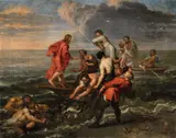 The Calling of Saint Peter by Flemish School 17th century, Oil on copper, offered May 2015