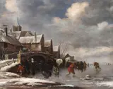 Thomas Heeremans, Skaters on a Frozen Canal