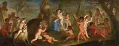 Michelangelo Ricciolini, Putti at Play, Oil on canvas (relined)