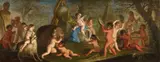 Michelangelo Ricciolini, Putti at Play, Oil on canvas (relined)