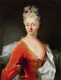 attributed to Louis Tocqué, A Portrait of a Lady, Oil on canvas (relined)