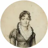 French School, Two Portraits, Black chalk, heightened in white on perchment