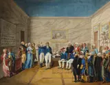 Johannes Stanislaus Schaffroth, An academic Gathering, Watercolour