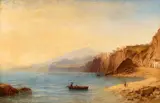Carl Morgenstern, The Coast of Sorrent, Oil on canvas
