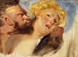 Eugène Delacroix, Satyr and Nympf (after Peter Paul Rubens), Oil on canvas