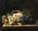 Pierre-Nicolas Euler, A Still Life with a Basket of Fruits, Oil on canvas