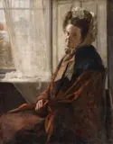 Fritz von Uhde, An old Woman at the Window