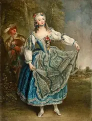 Antoine Pesne, The Dancer Barbarina Campanini, Oil on canvas (relined)
