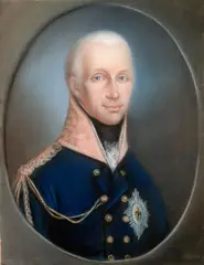 German School, Two Portraits: Frederick William III and Queen Louise, Chalk pastel on paper, mounted on canvas. each